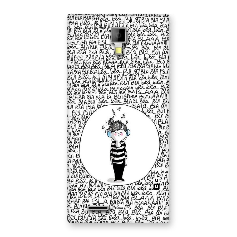 Music And Bla Bla Back Case for Micromax Canvas Xpress A99