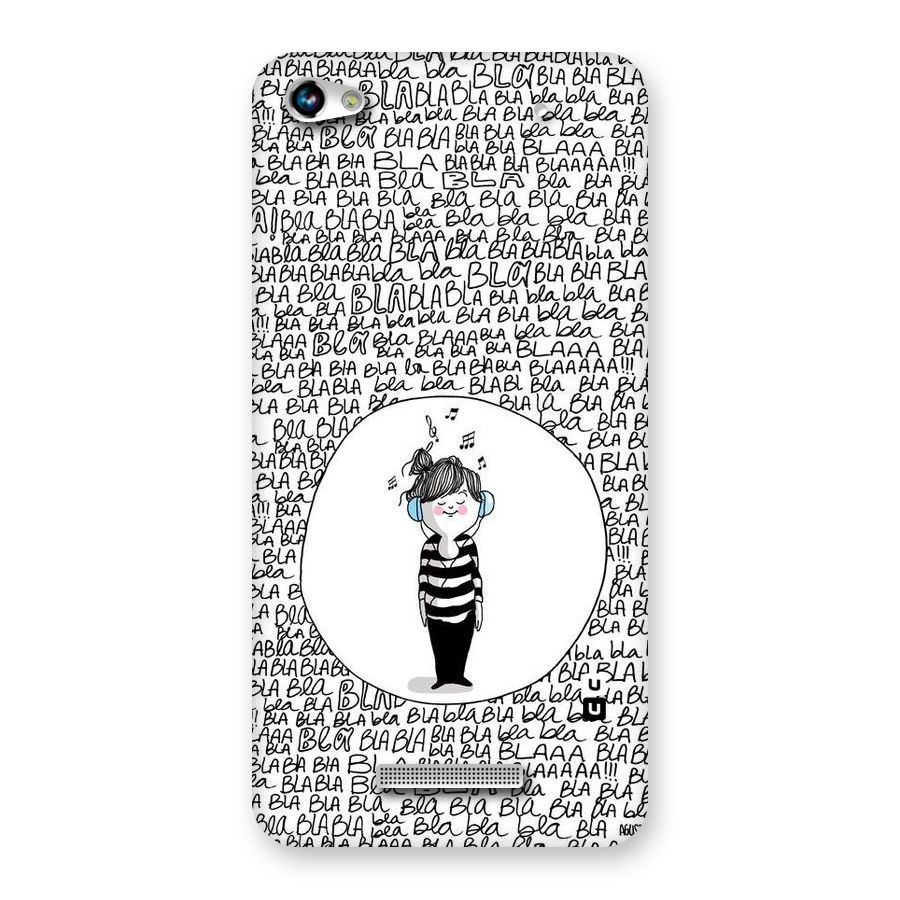 Music And Bla Bla Back Case for Micromax Hue 2