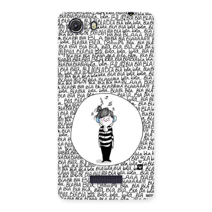 Music And Bla Bla Back Case for Micromax Unite 3