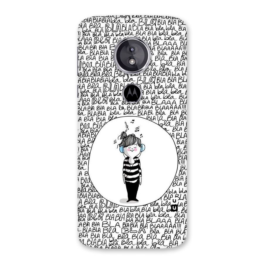 Music And Bla Bla Back Case for Moto E5