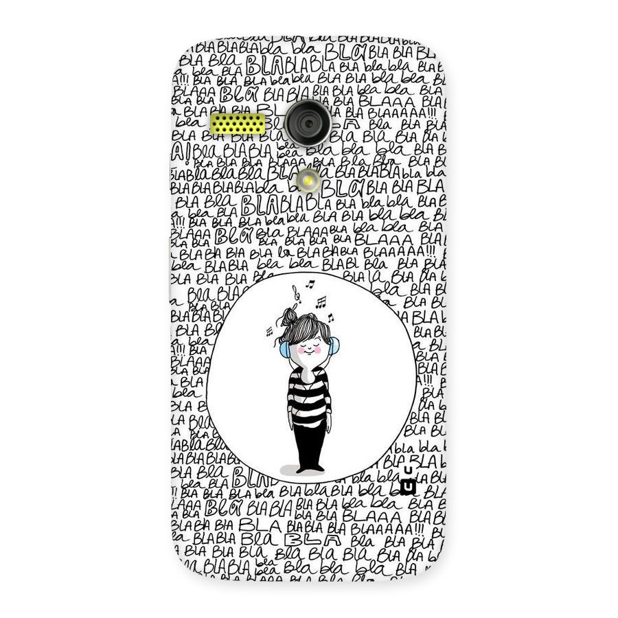 Music And Bla Bla Back Case for Moto G