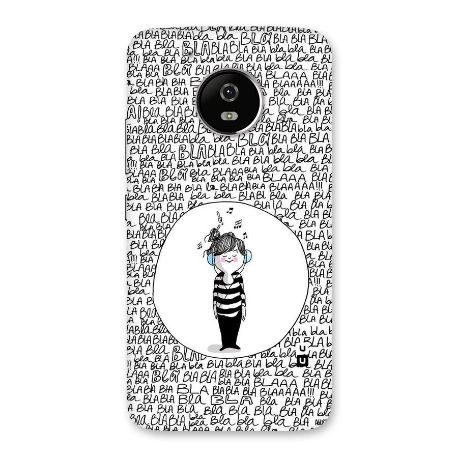 Music And Bla Bla Back Case for Moto G5