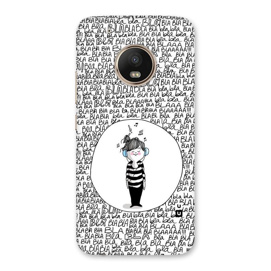 Music And Bla Bla Back Case for Moto G5 Plus