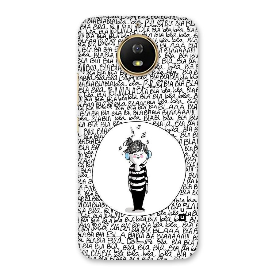 Music And Bla Bla Back Case for Moto G5s