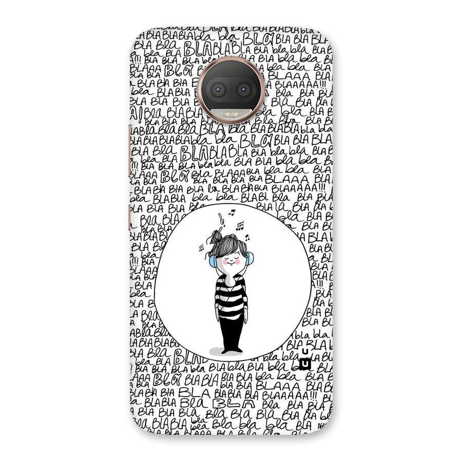 Music And Bla Bla Back Case for Moto G5s Plus