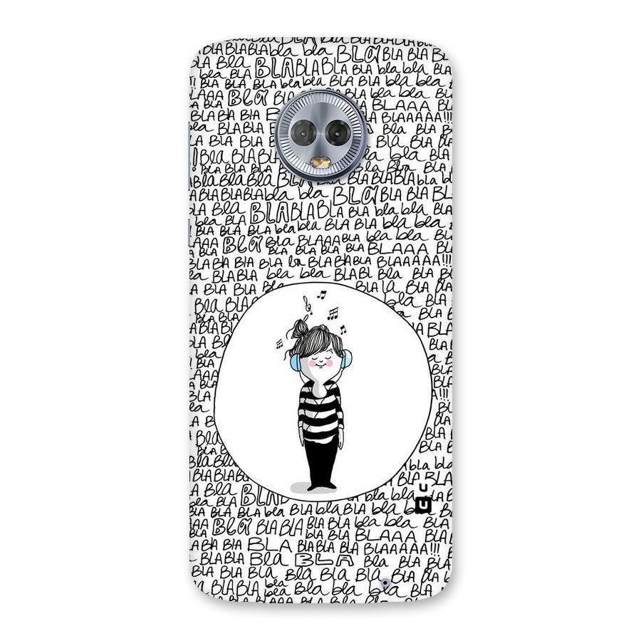 Music And Bla Bla Back Case for Moto G6 Plus