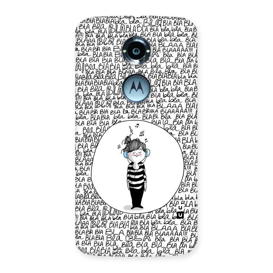 Music And Bla Bla Back Case for Moto X 2nd Gen