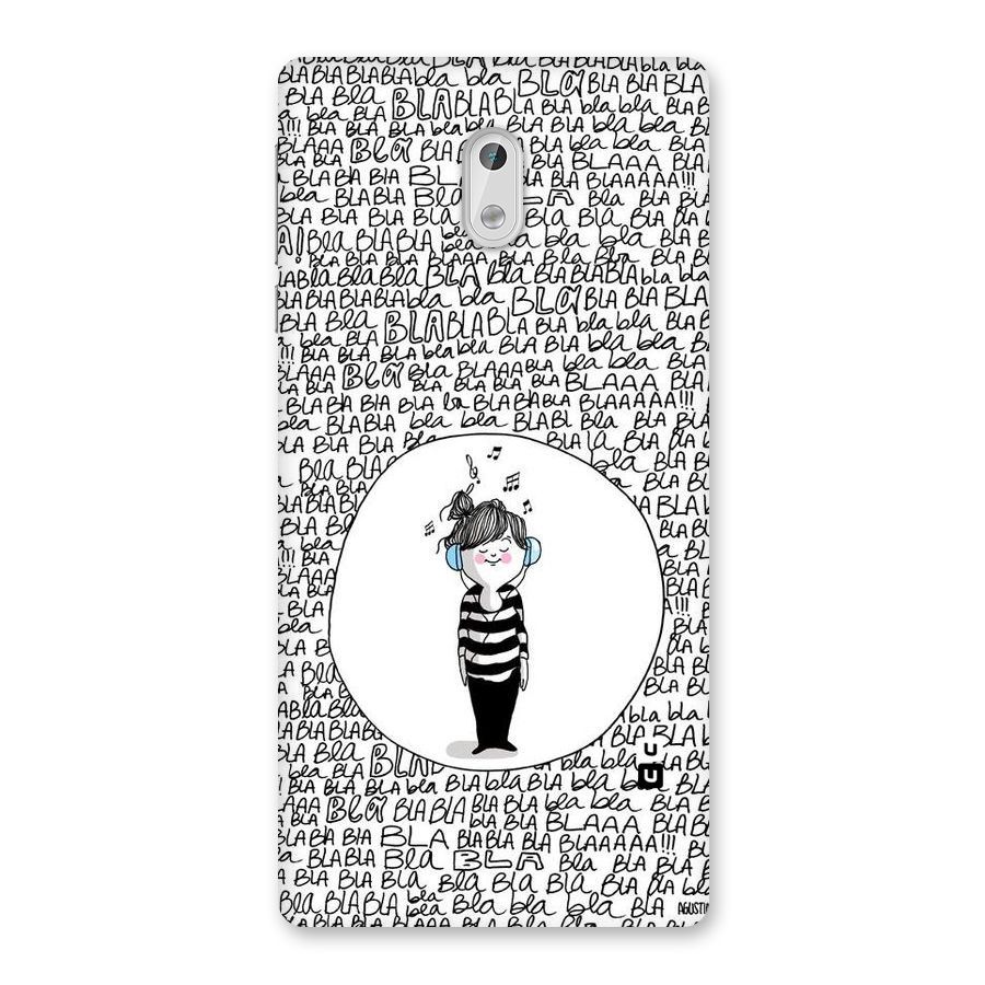 Music And Bla Bla Back Case for Nokia 3