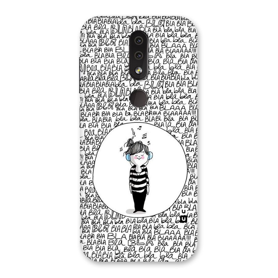 Music And Bla Bla Back Case for Nokia 4.2