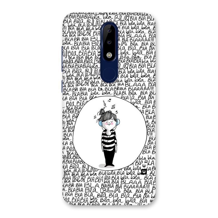 Music And Bla Bla Back Case for Nokia 5.1 Plus