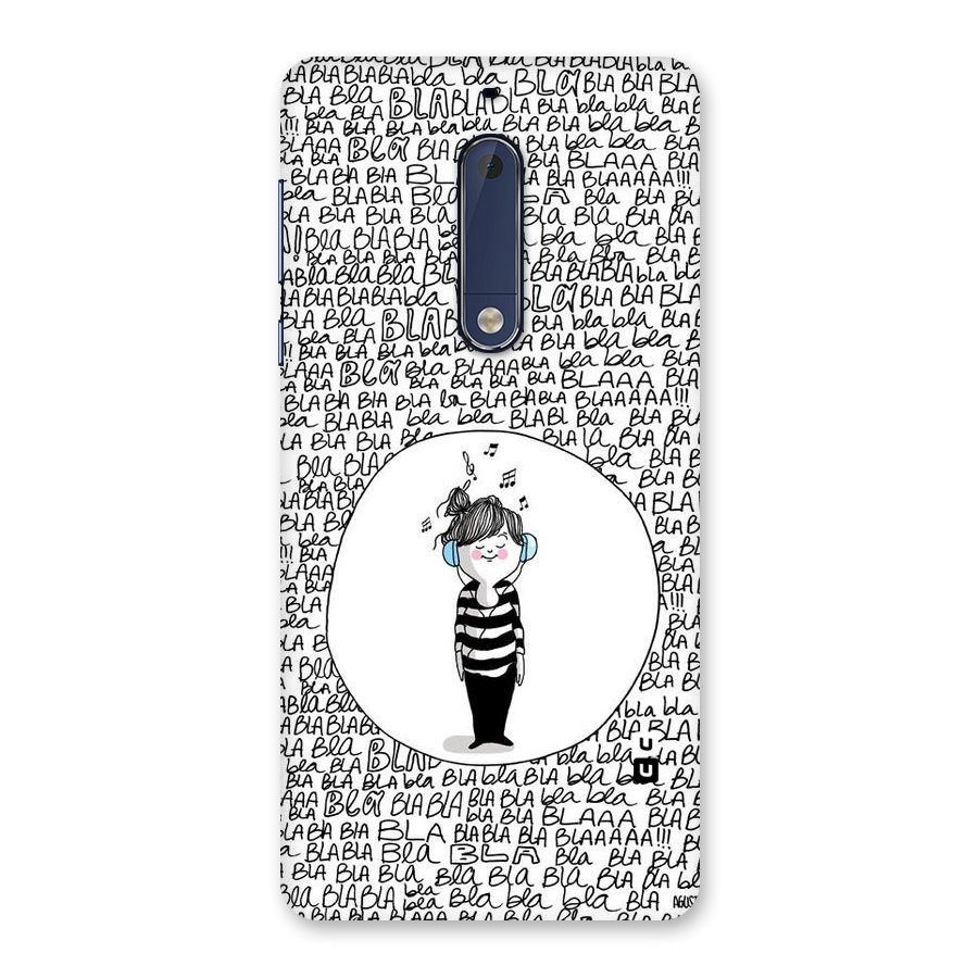 Music And Bla Bla Back Case for Nokia 5