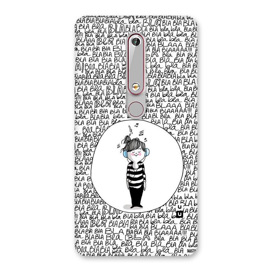 Music And Bla Bla Back Case for Nokia 6.1