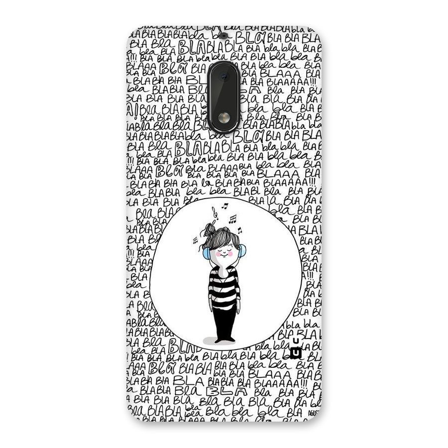 Music And Bla Bla Back Case for Nokia 6