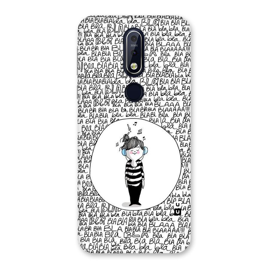 Music And Bla Bla Back Case for Nokia 7.1