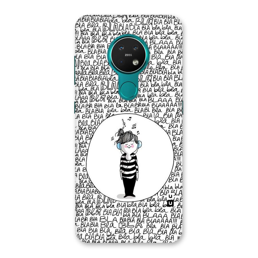 Music And Bla Bla Back Case for Nokia 7.2