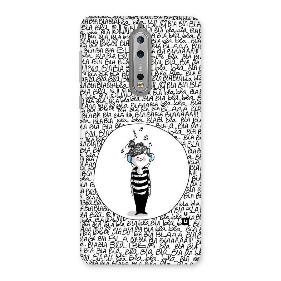 Music And Bla Bla Back Case for Nokia 8