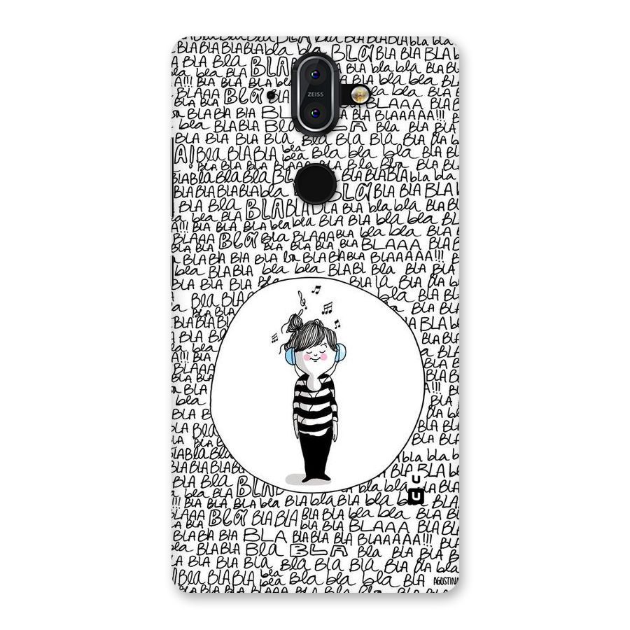 Music And Bla Bla Back Case for Nokia 8 Sirocco