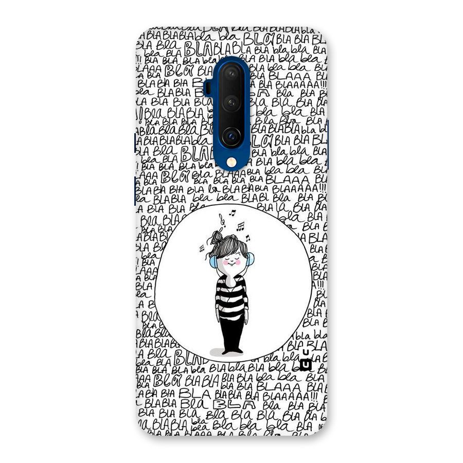 Music And Bla Bla Back Case for OnePlus 7T Pro