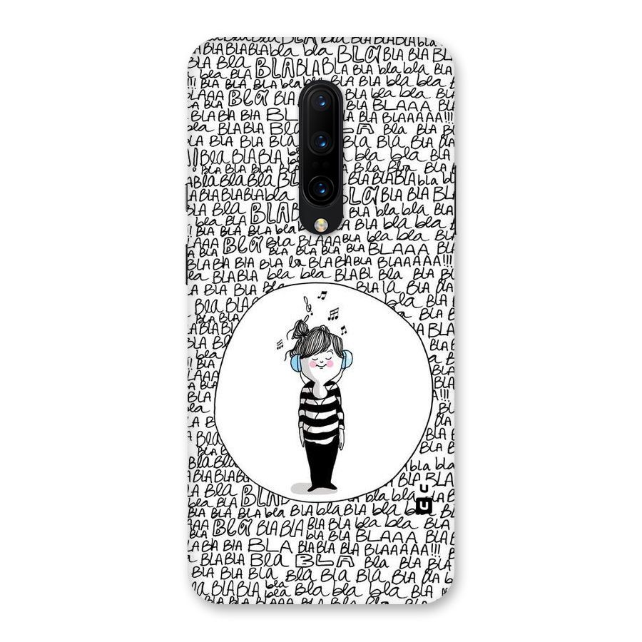 Music And Bla Bla Back Case for OnePlus 7 Pro