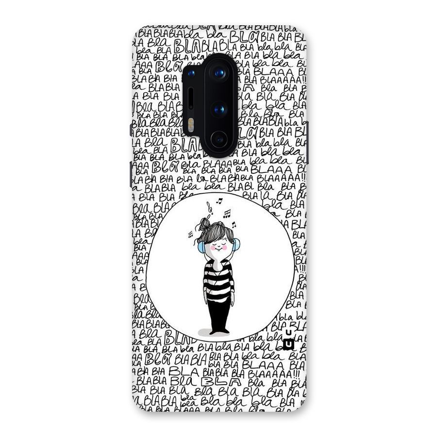 Music And Bla Bla Back Case for OnePlus 8 Pro