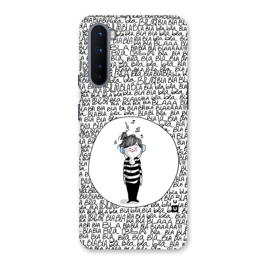 Music And Bla Bla Back Case for OnePlus Nord