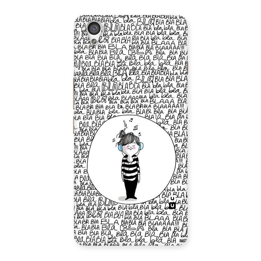 Music And Bla Bla Back Case for OnePlus X