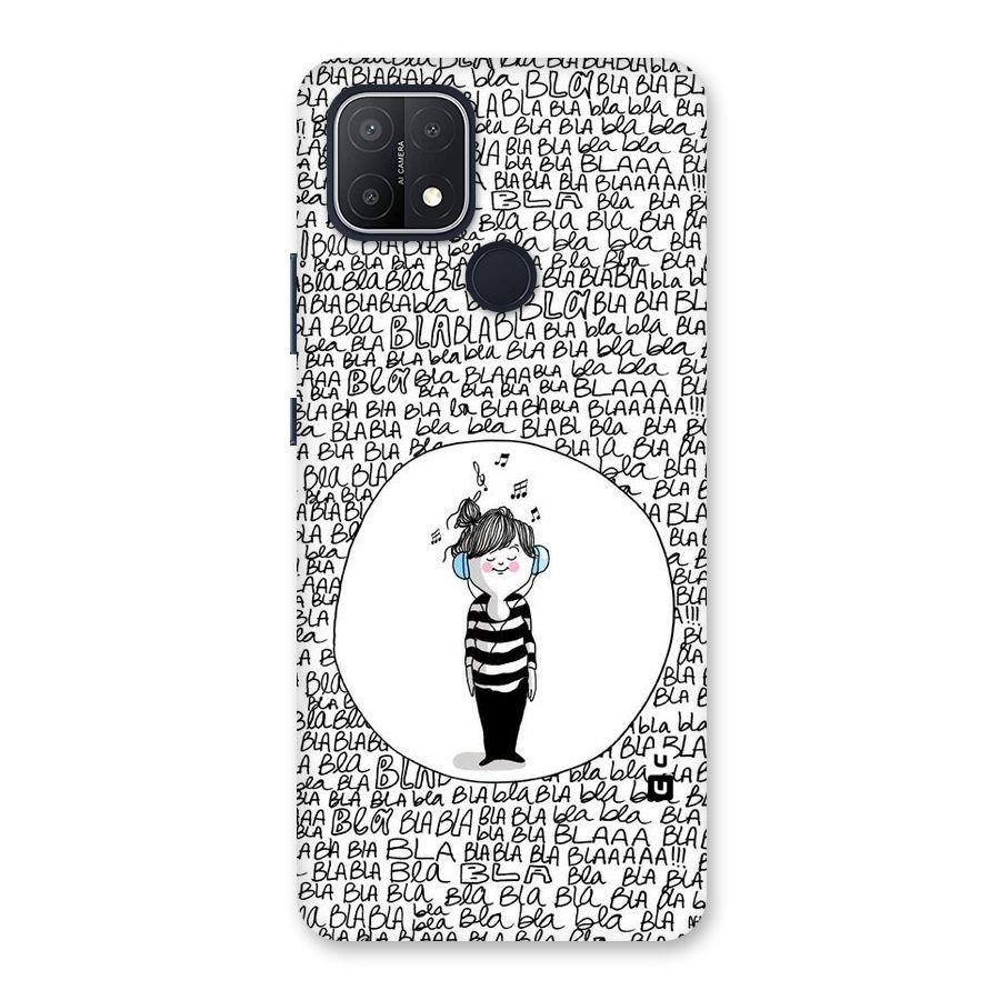 Music And Bla Bla Back Case for Oppo A15
