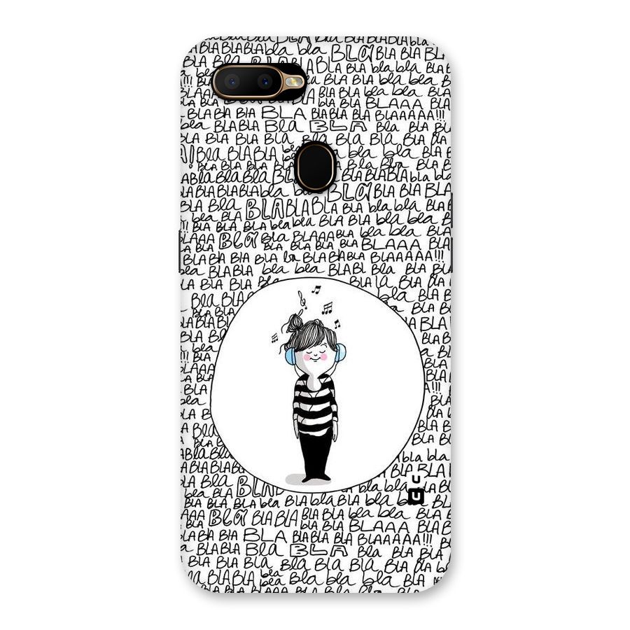 Music And Bla Bla Back Case for Oppo A5s