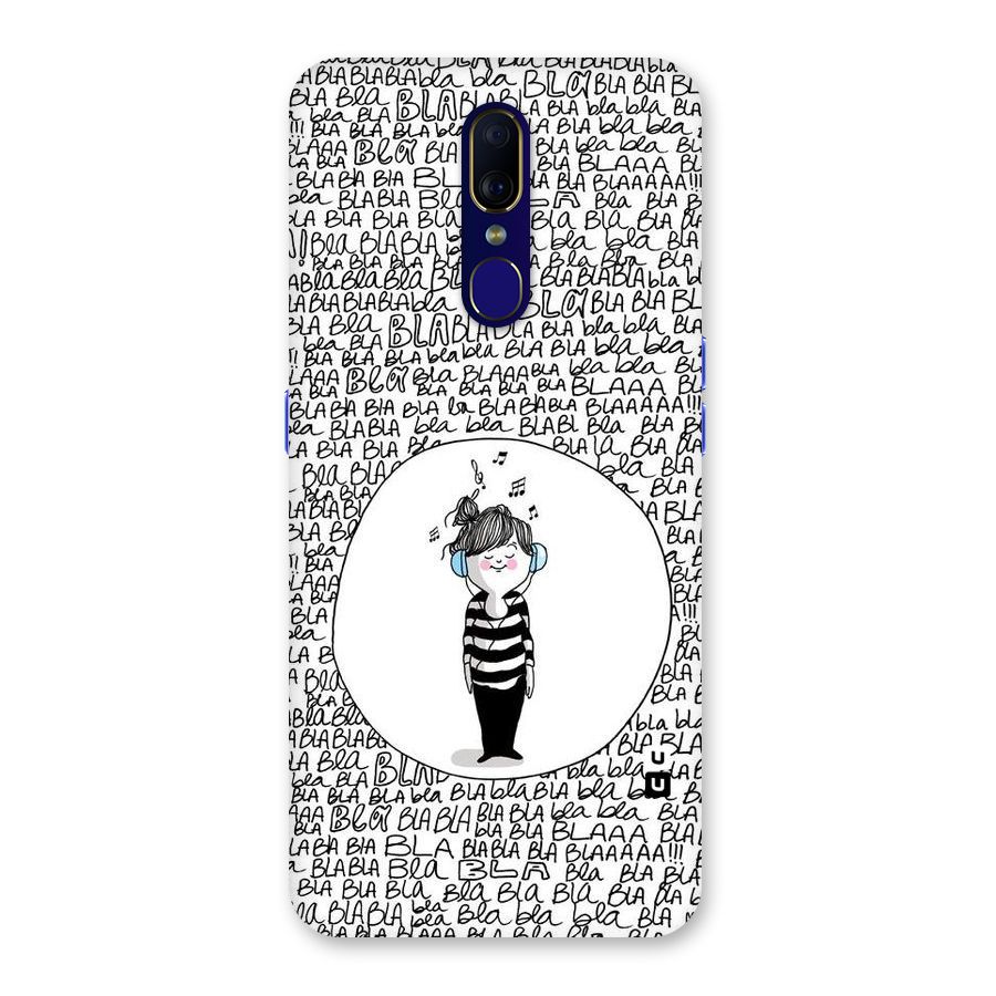 Music And Bla Bla Back Case for Oppo A9
