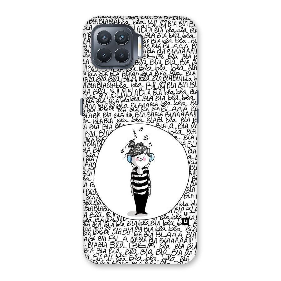 Music And Bla Bla Back Case for Oppo F17 Pro