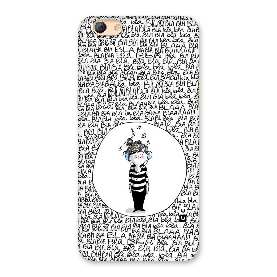 Music And Bla Bla Back Case for Oppo F3 Plus