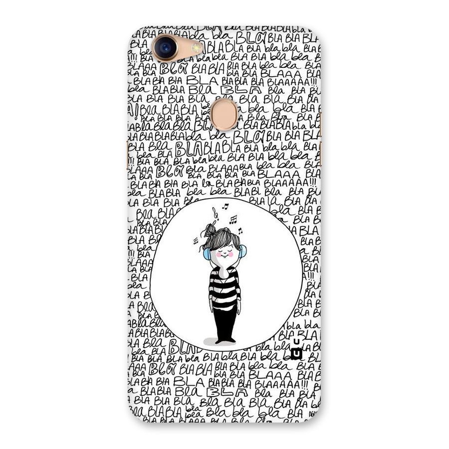 Music And Bla Bla Back Case for Oppo F5