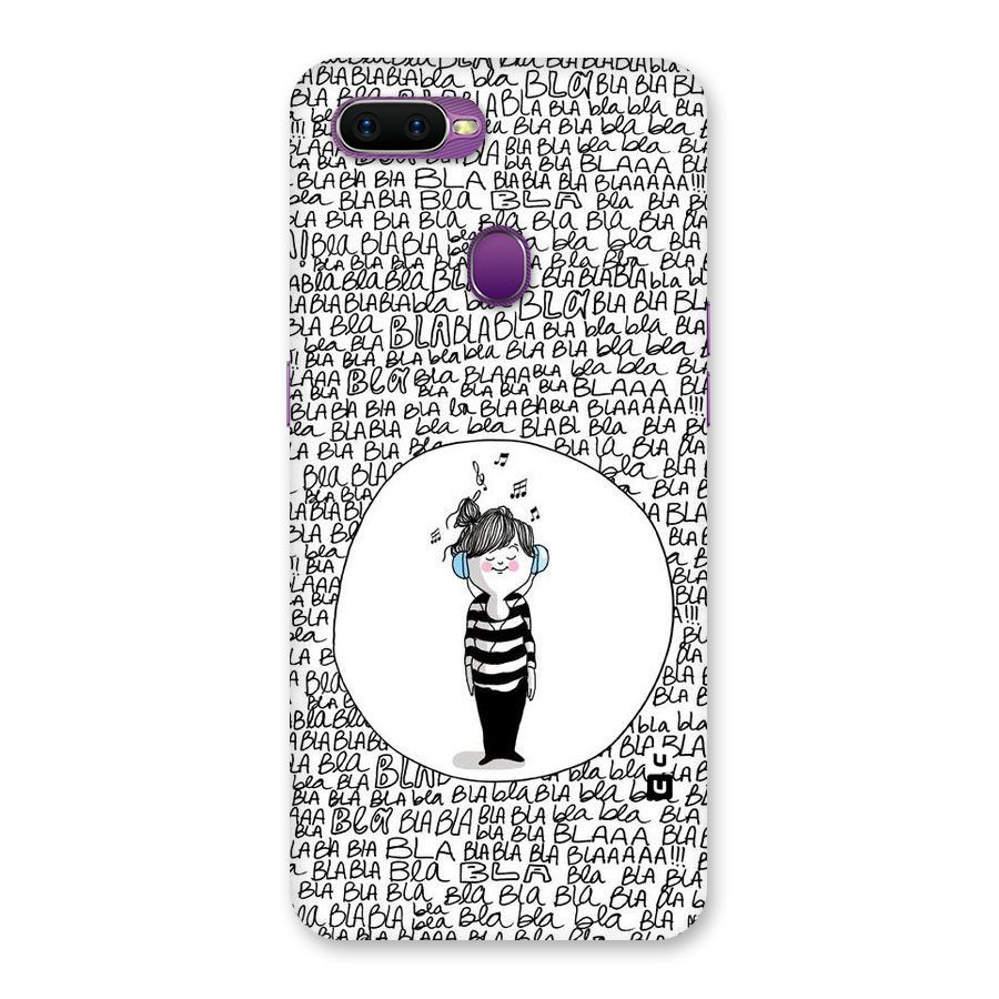 Music And Bla Bla Back Case for Oppo F9