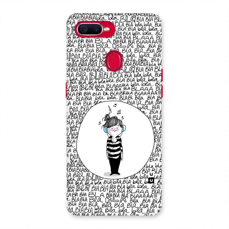Music And Bla Bla Back Case for Oppo F9 Pro