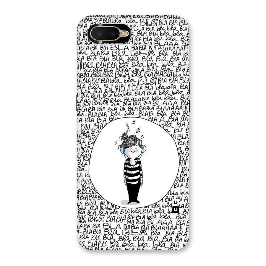 Music And Bla Bla Back Case for Oppo K1
