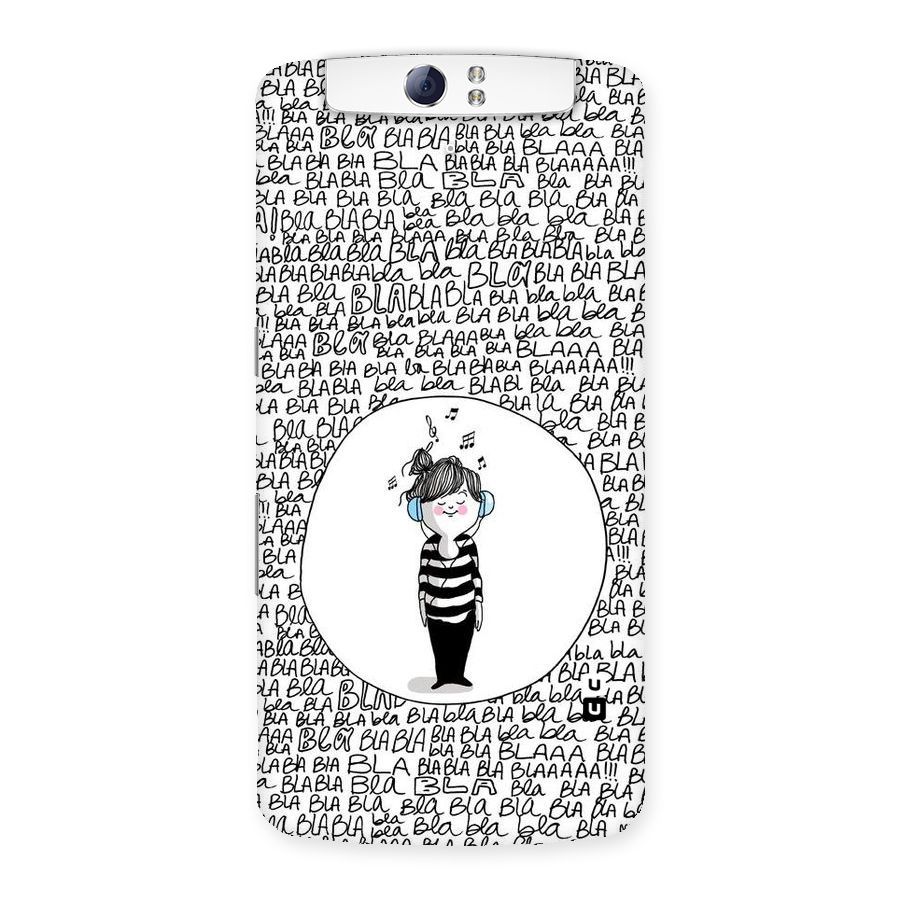Music And Bla Bla Back Case for Oppo N1