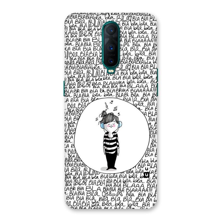 Music And Bla Bla Back Case for Oppo R17 Pro