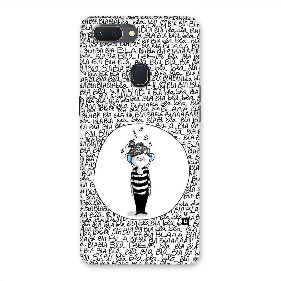 Music And Bla Bla Back Case for Oppo Realme 2
