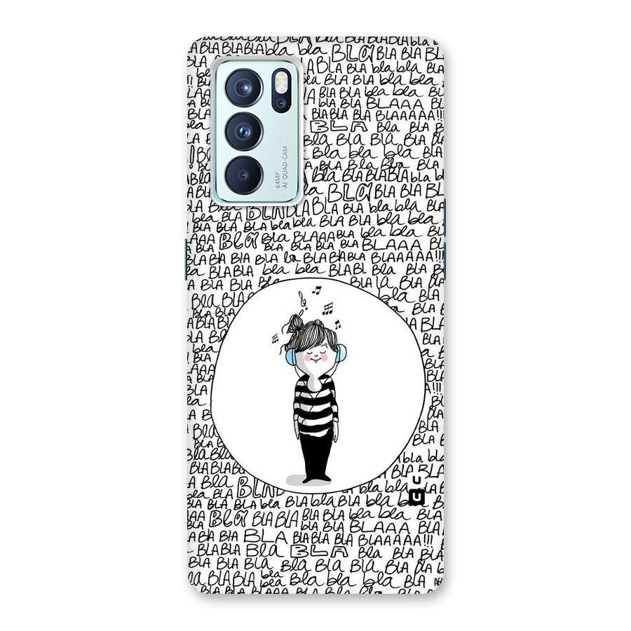 Music And Bla Bla Back Case for Oppo Reno6 Pro 5G