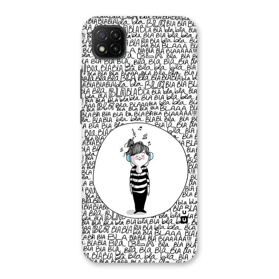 Music And Bla Bla Back Case for Poco C3