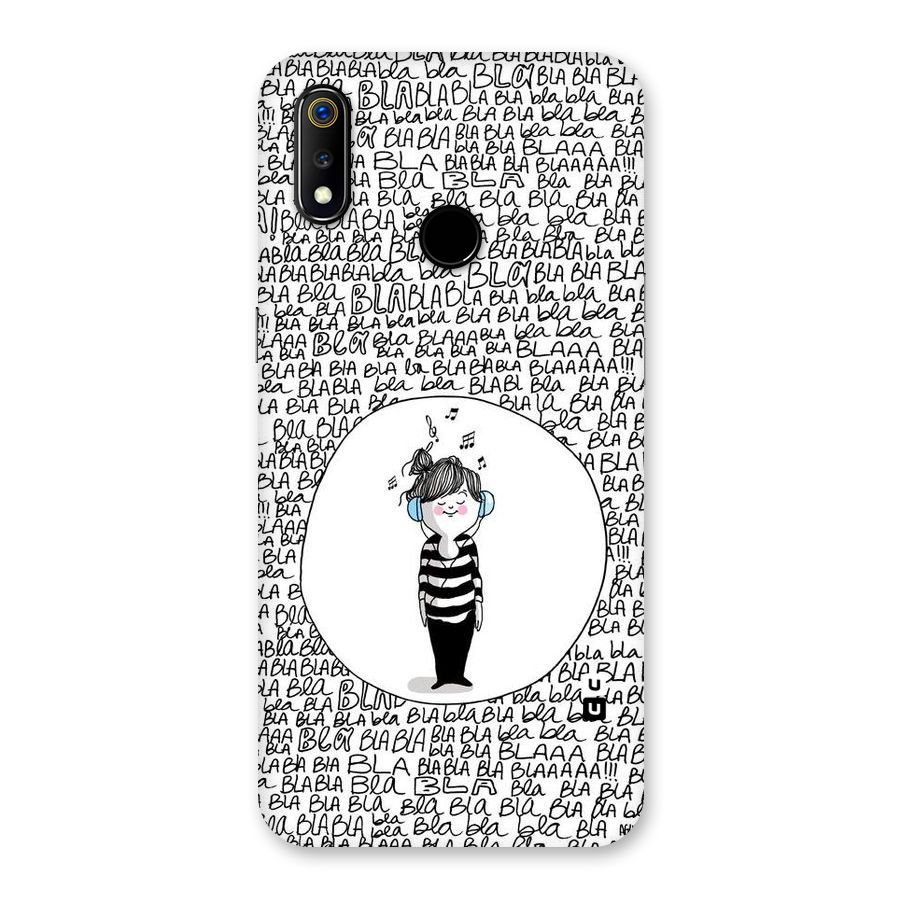 Music And Bla Bla Back Case for Realme 3