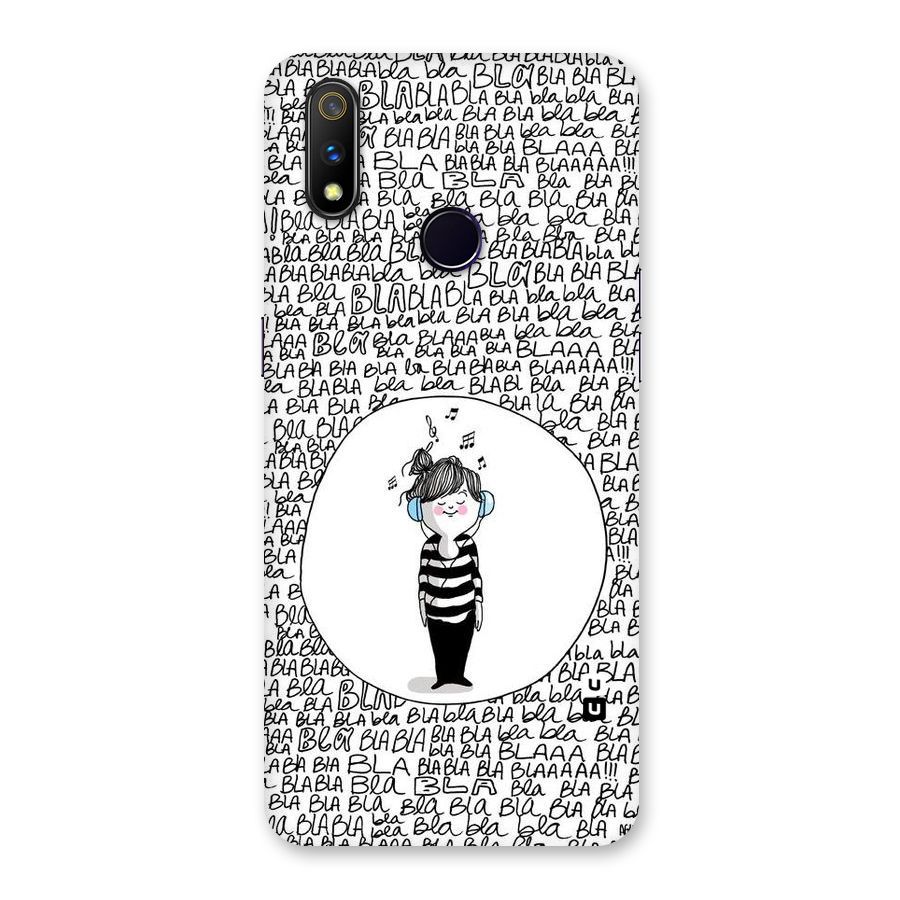 Music And Bla Bla Back Case for Realme 3 Pro