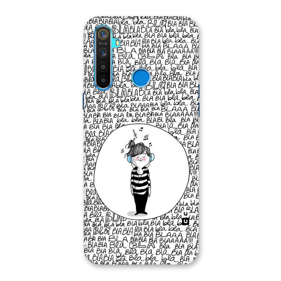 Music And Bla Bla Back Case for Realme 5s
