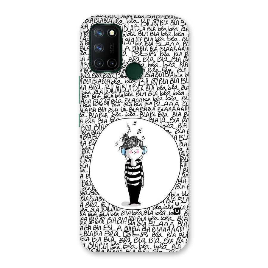 Music And Bla Bla Back Case for Realme 7i