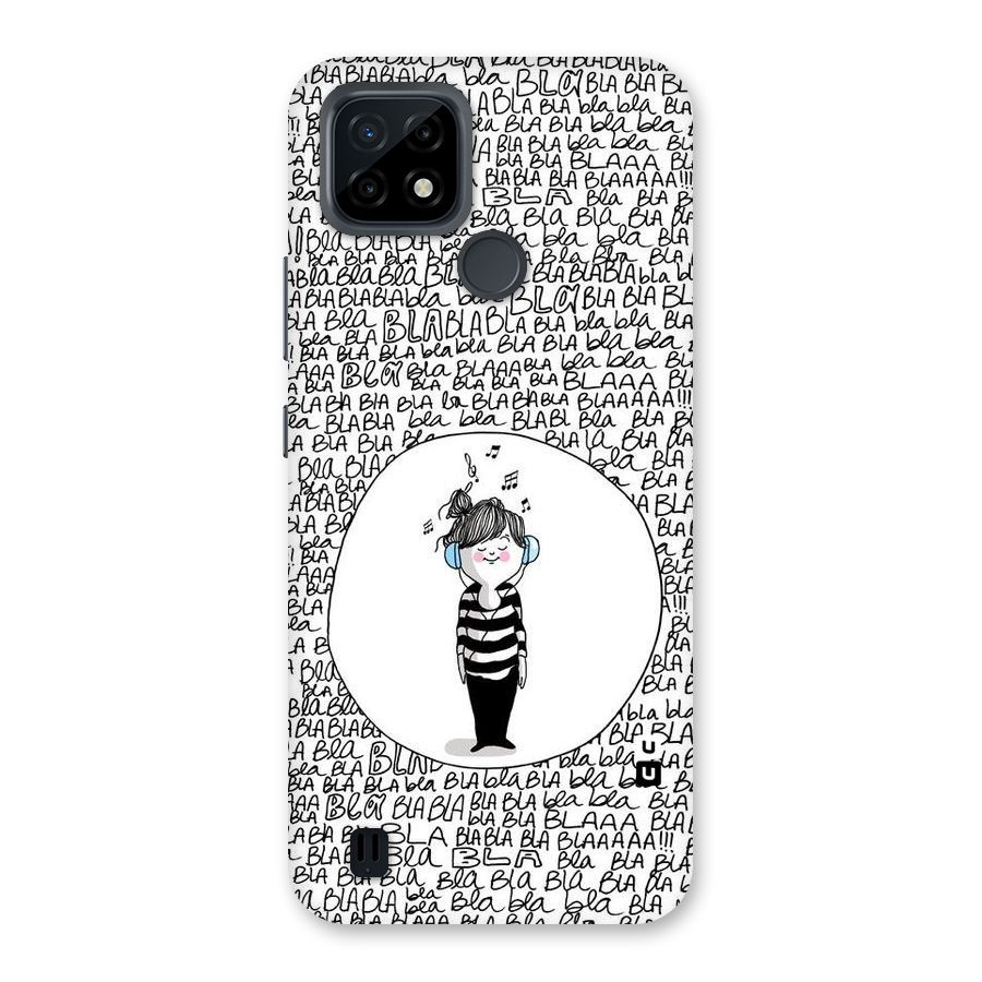 Music And Bla Bla Back Case for Realme C21