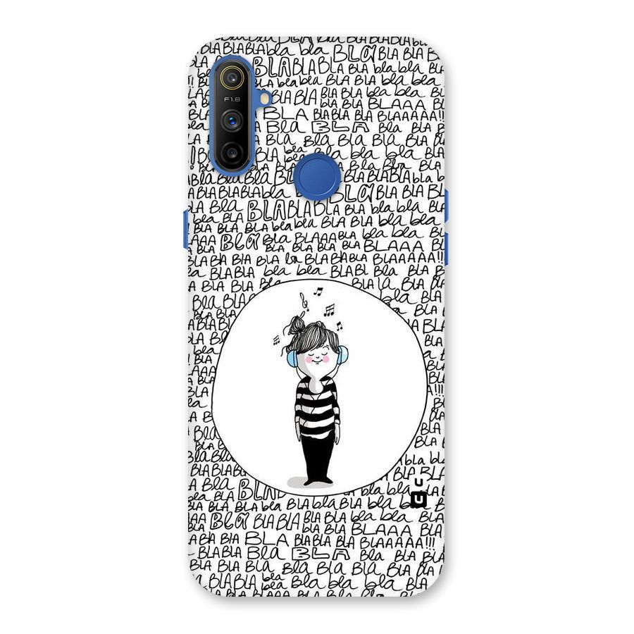 Music And Bla Bla Back Case for Realme Narzo 10A