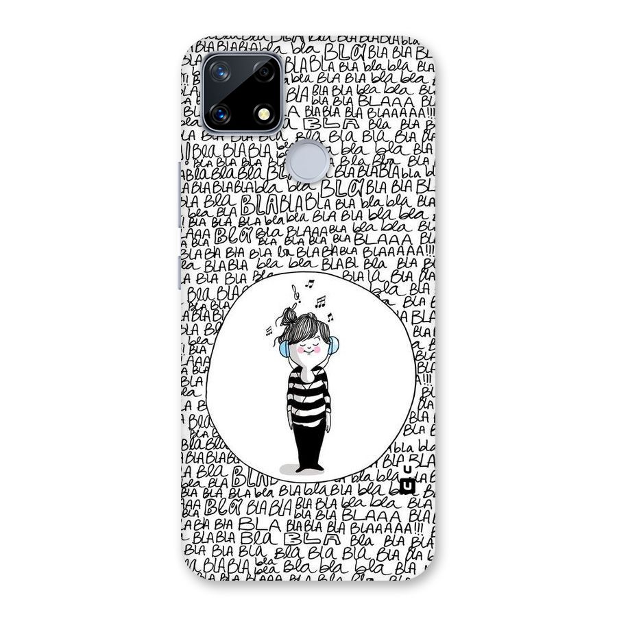 Music And Bla Bla Back Case for Realme Narzo 20