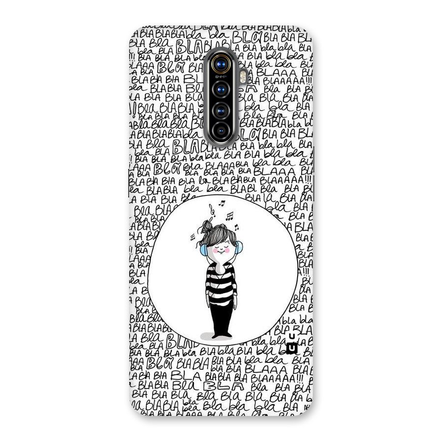 Music And Bla Bla Back Case for Realme X2 Pro