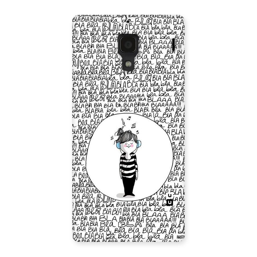Music And Bla Bla Back Case for Redmi 1S