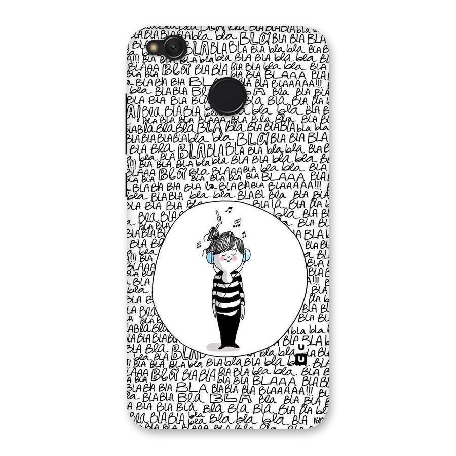 Music And Bla Bla Back Case for Redmi 4